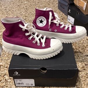 Converse Women's High-Top Sneakers - Berry Limited Edition Color